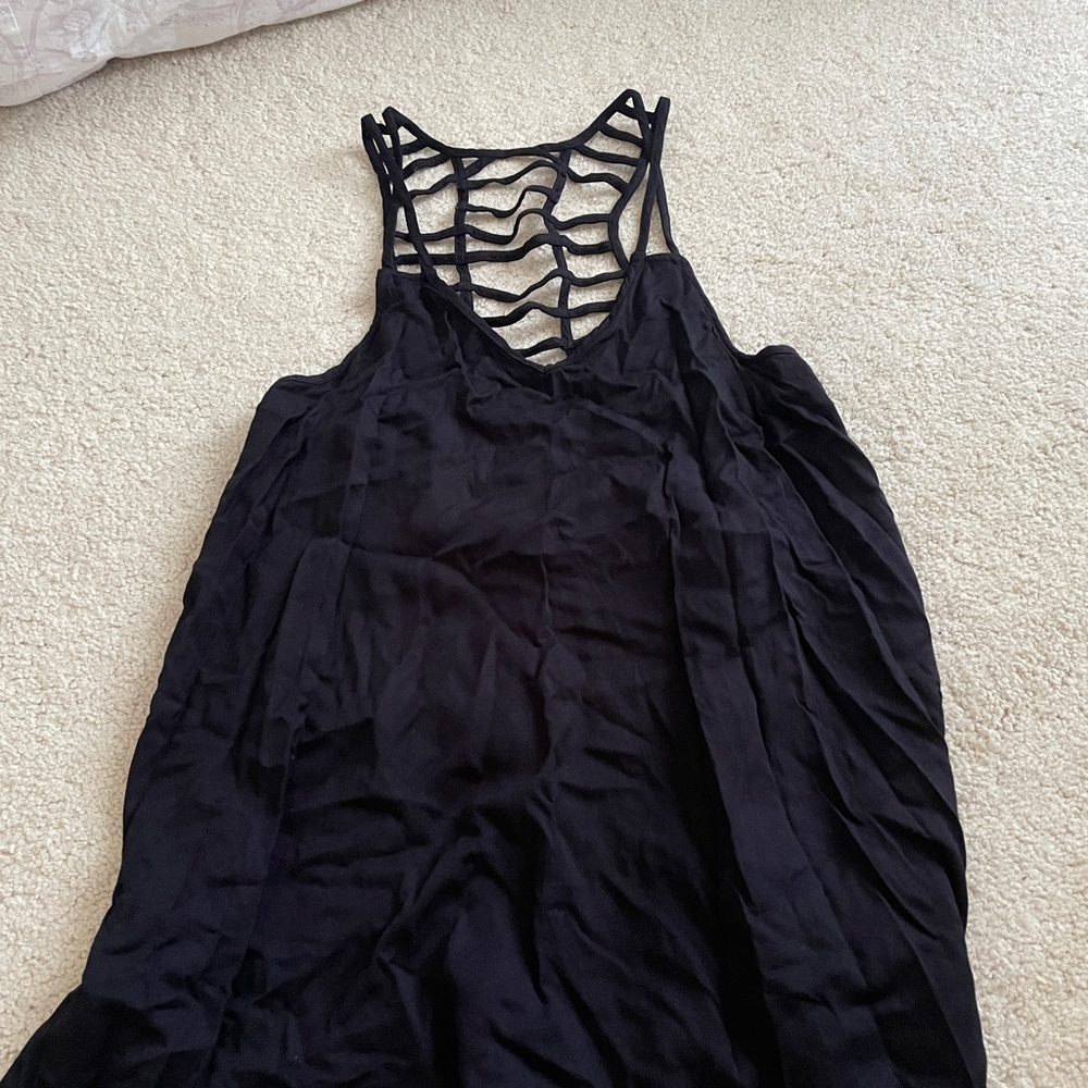 detailed back girls swimsuit cover up dress